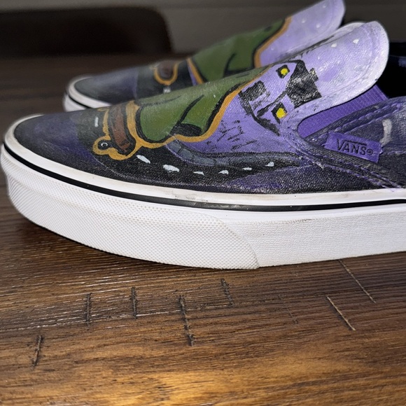 Vans custom hand painted men’s size 10 signed PJ 23 green ghost on skateboard - Picture 5 of 13